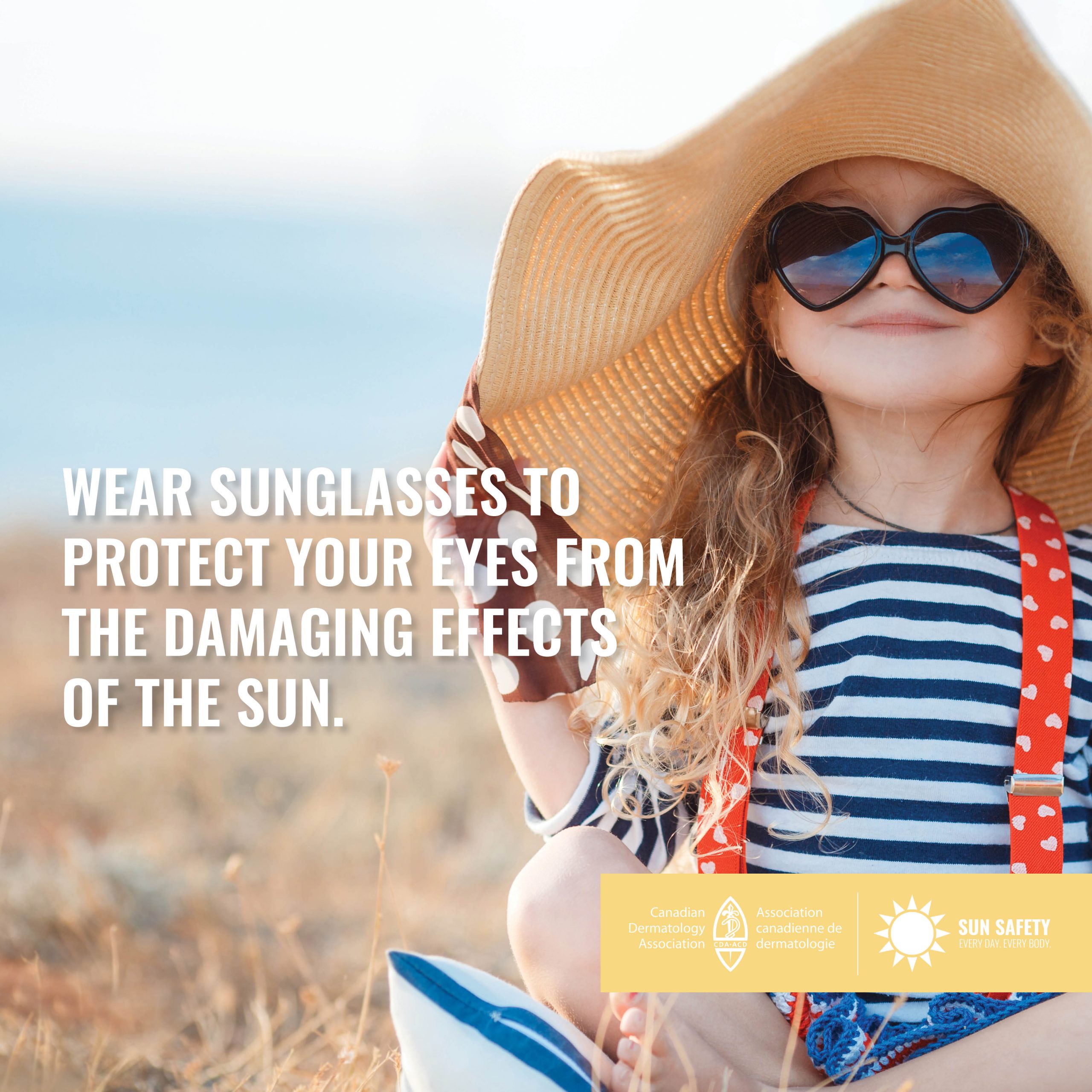 戴上太阳镜，保护你的眼睛免受阳光的伤害